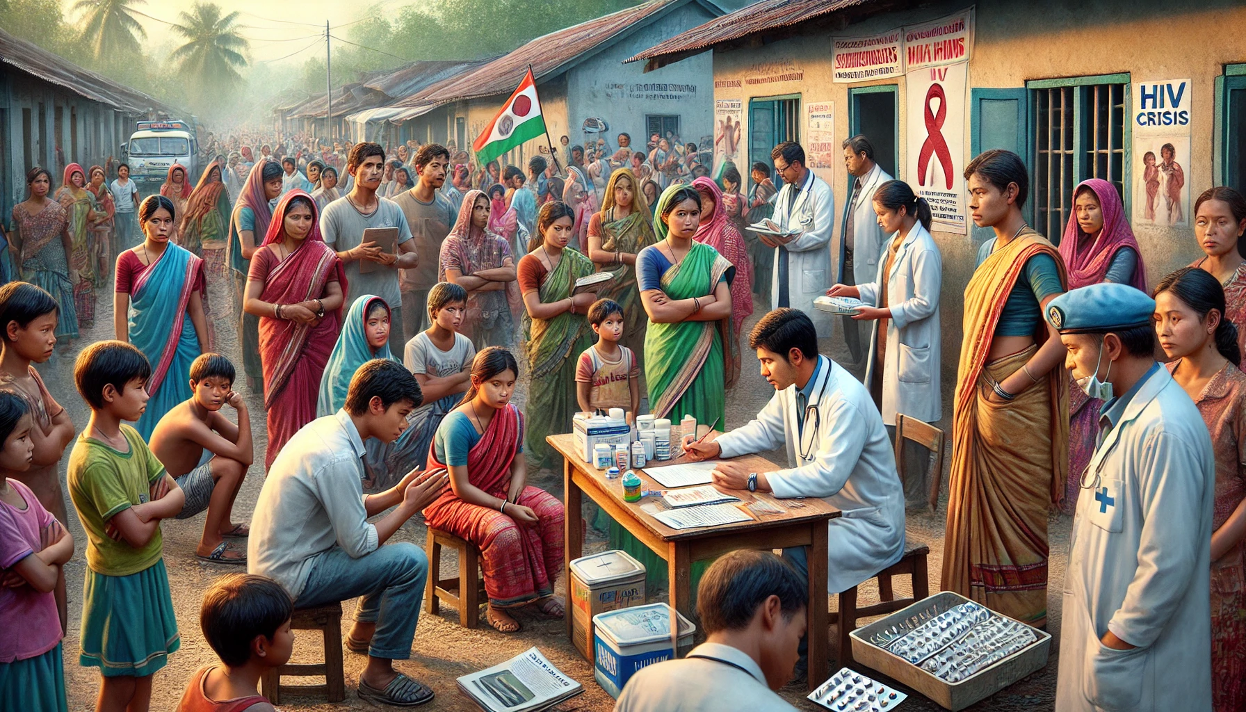 Tripura, India, affected by an HIV crisis